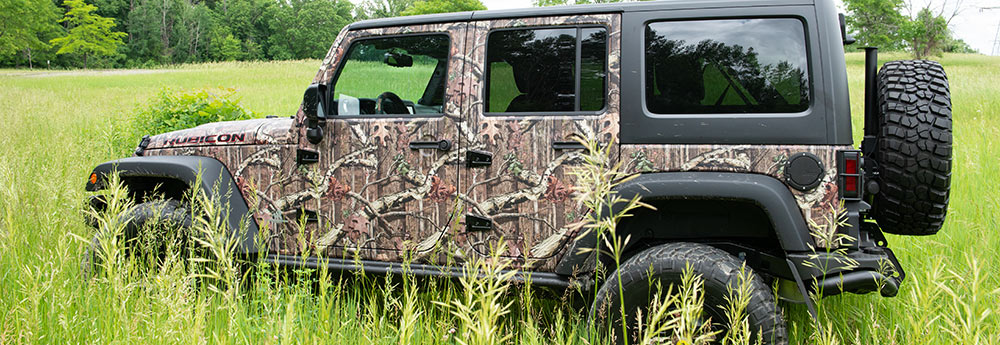 Mossy Oak® Camo Vinyl Jeep Wrap