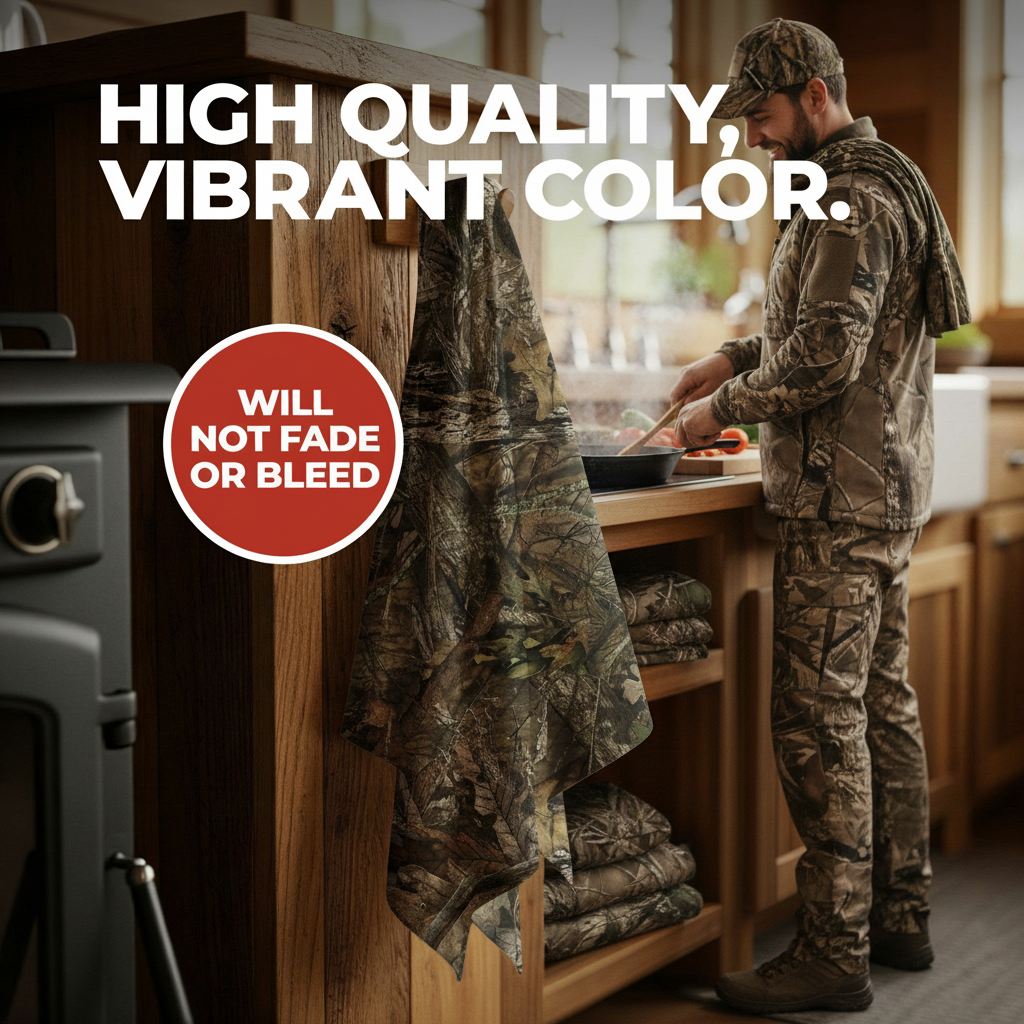 Camo Golf Towel