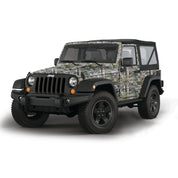 Mossy Oak Graphics vehicle vinyl wrap for 2 door Jeep Wrangler in Mountain Country camo pattern