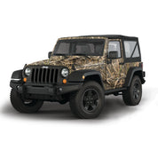 Mossy Oak Graphics vehicle vinyl wrap for 2 door Jeep Wrangler in Shadow Grass Habitat camo pattern