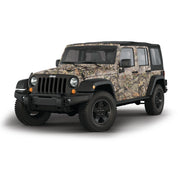 Mossy Oak Graphics vehicle vinyl wrap for 4 door Jeep Wrangler in Break-Up Country camo pattern