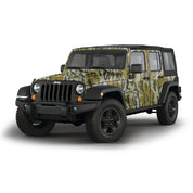 Mossy Oak Graphics vehicle vinyl wrap for 4 door Jeep Wrangler in Original Bottomland camo pattern