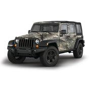Mossy Oak Graphics vehicle vinyl wrap for 4 door Jeep Wrangler in Overwatch camo pattern