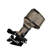 Mossy Oak Graphics camo boat vinyl wrap for boat motor in Brush pattern