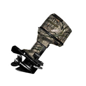 Mossy Oak Graphics camo boat vinyl wrap for boat motor in Treestand pattern