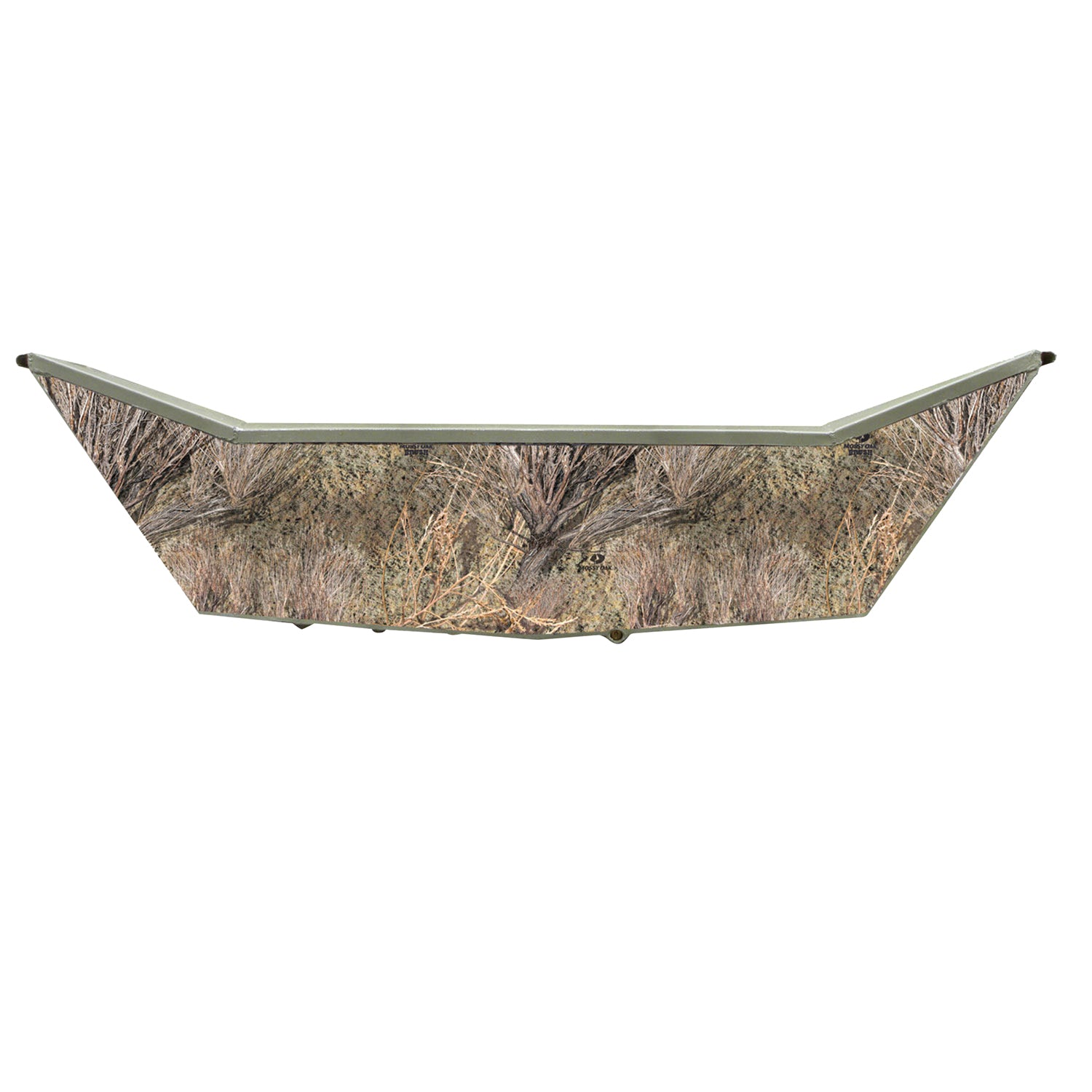 Mossy Oak Graphics Brush camouflage vinyl wrap for boat transom.
