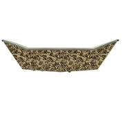 Mossy Oak Graphics Elements Terra Bayou camouflage pattern vinyl wrap for boat transom.