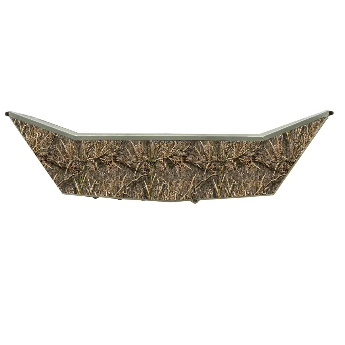 Mossy Oak Graphics Shadow Grass Habitat camouflage pattern vinyl wrap for boat transom.