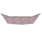 Mossy Oak Graphics vinyl boat transom wrap in Bottomland Pink camo pattern