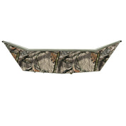 Mossy Oak Graphics Treestand camouflage pattern vinyl wrap for boat transom.