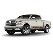 Crew cab full sized pick up truck vinyl wrapped rocker panels in Mossy Oak Graphics Break-Up Country camo pattern
