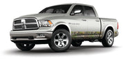 Crew cab full sized pick up truck vinyl wrapped rocker panels in Mossy Oak Graphic NWTF Obsession camo pattern