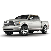 Camo vinyl wrapped rain guard side window deflectors in Mossy Oak Elements Terra Bayou camouflage pattern