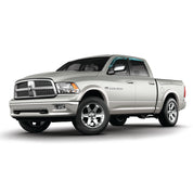 Camo vinyl wrapped rain guard side window deflectors in Mossy Oak Elements Coastal King Fisher camouflage pattern