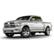 Camo vinyl wrapped rain guard side window deflectors in Mossy Oak Elements Agua Mahi Mahi camouflage pattern