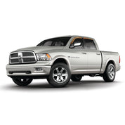 Camo vinyl wrapped rain guard side window deflectors in Mossy Oak Elements Coastal Rainbow Trout camouflage pattern