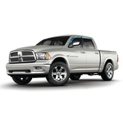 Camo vinyl wrapped rain guard side window deflectors in Mossy Oak Elements Coastal Shoreline camouflage pattern