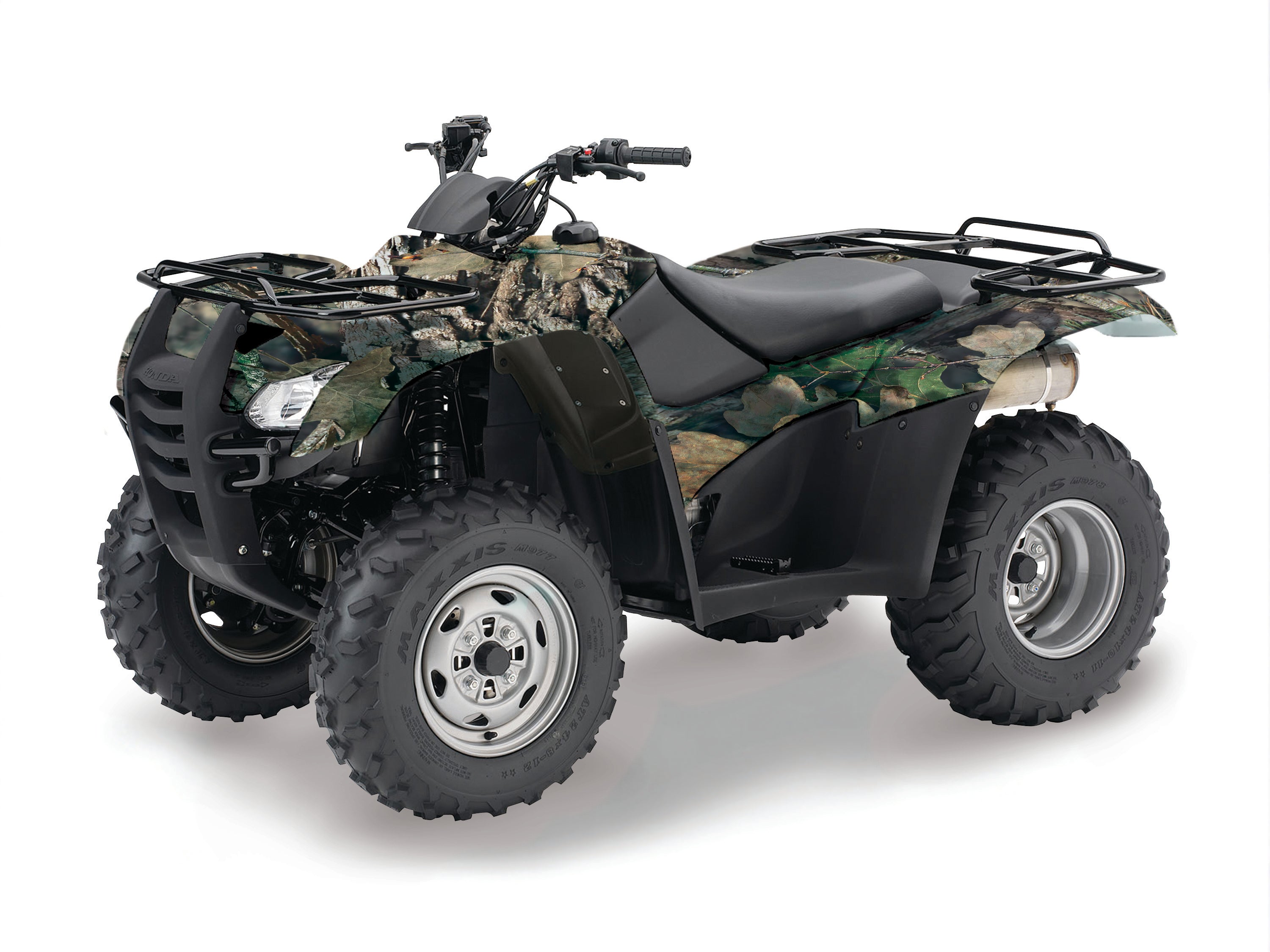Camo ATV vinyl wrap in genuine Mossy Oak Break-Up Country camouflage pattern