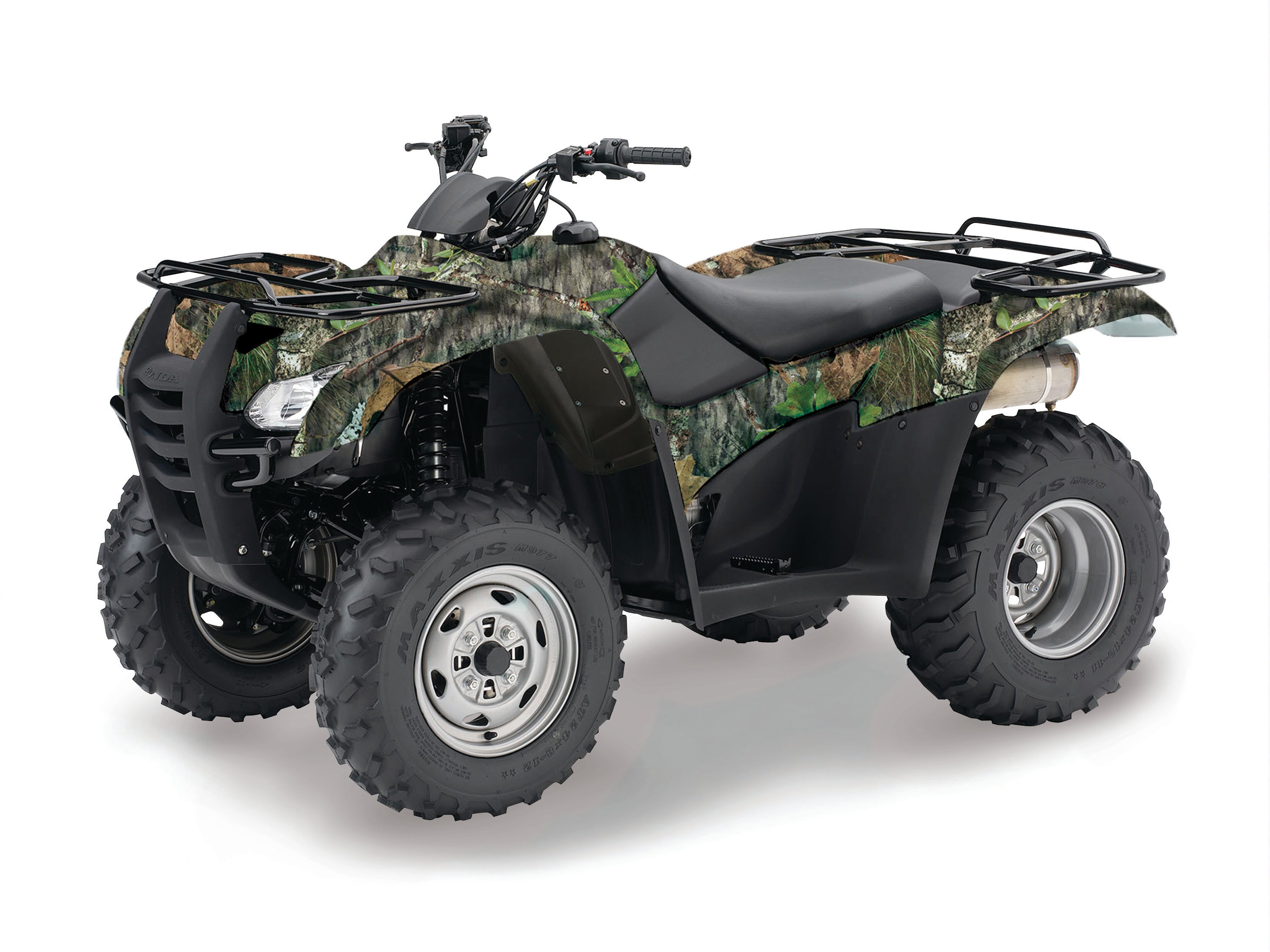 Camo ATV vinyl wrap in genuine Mossy Oak NWTF Obsession camouflage pattern