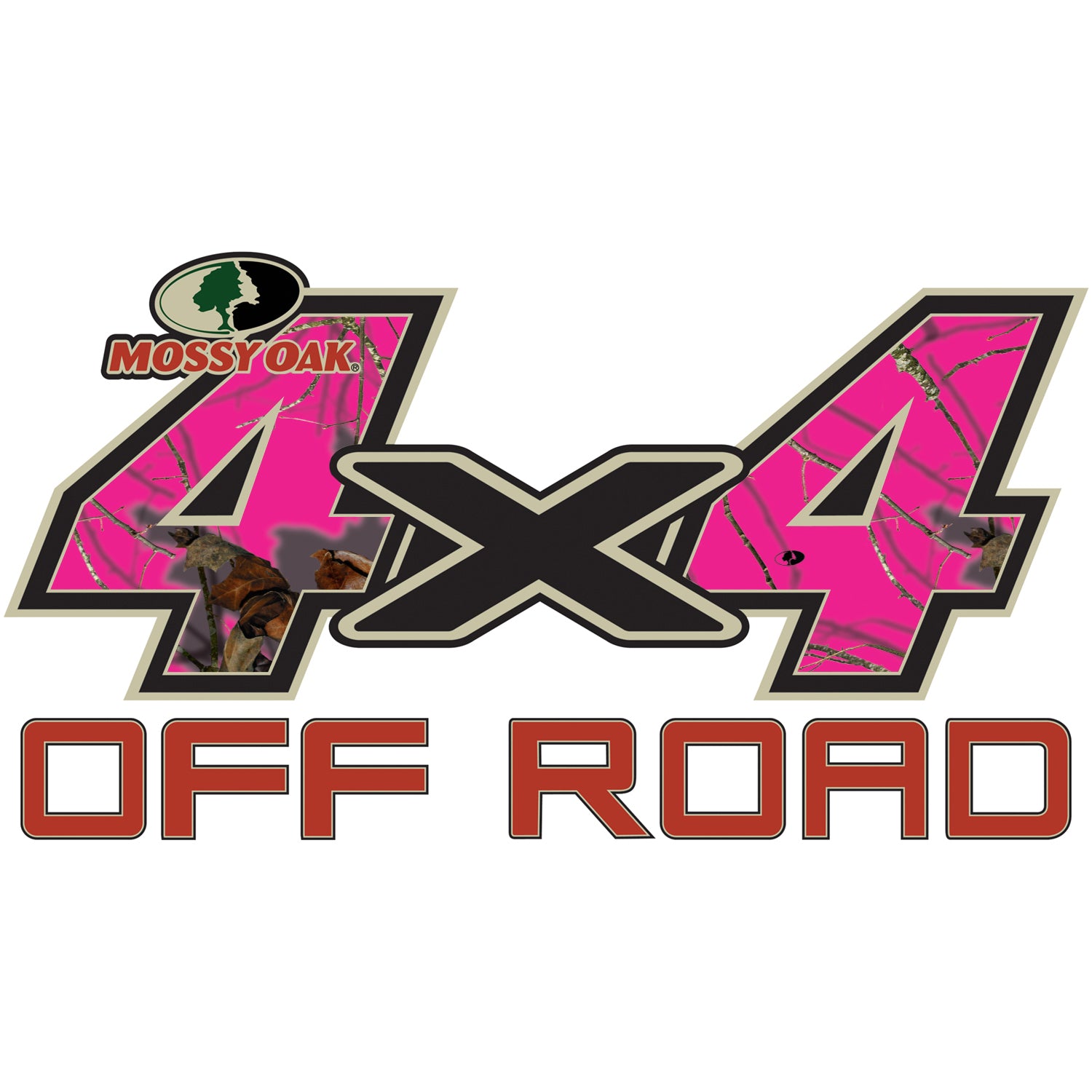 4 x 4 Camo pattern with Lifestyle Pink pattern