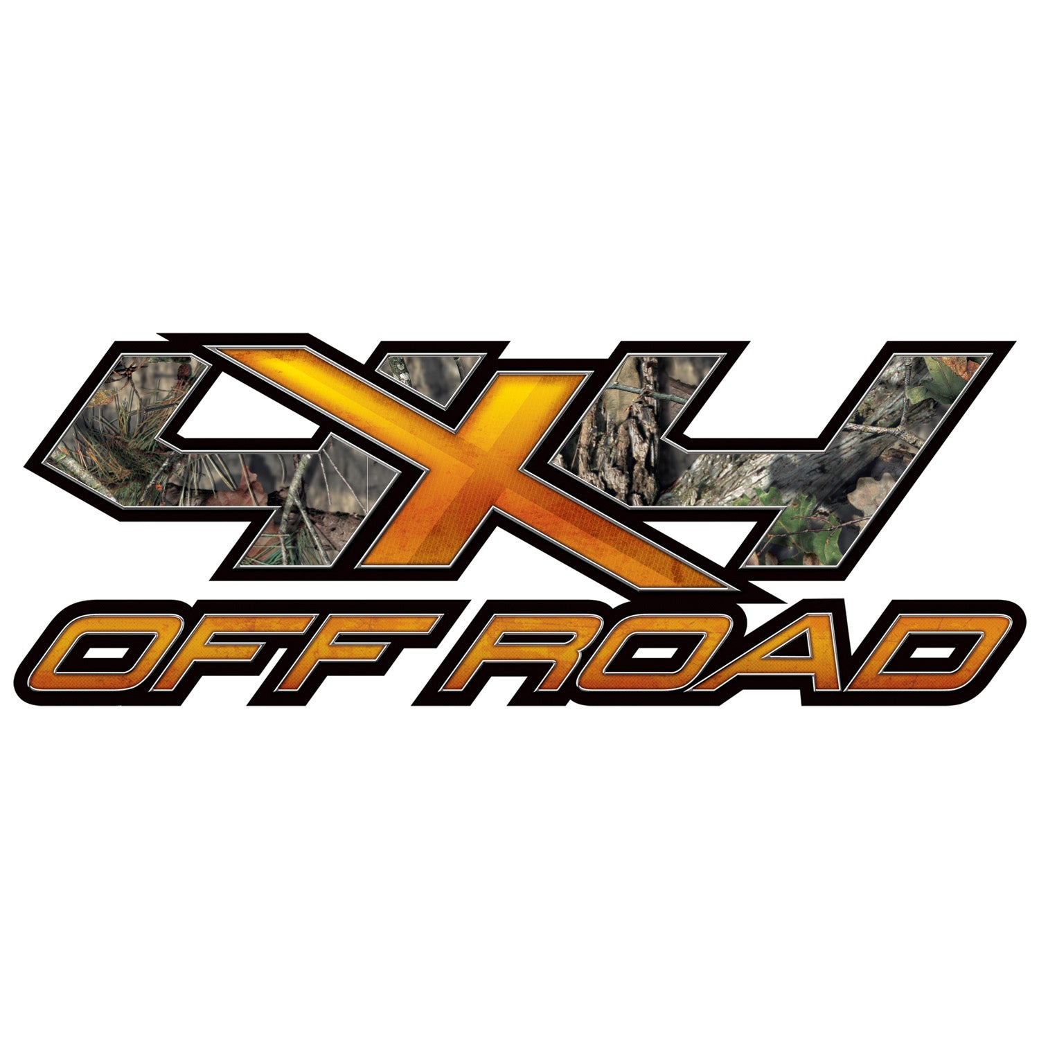 4 x 4  off road vinyl peel and stick graphic in Break-Up Country pattern