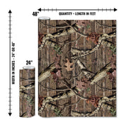 Mossy Oak Graphics matte camo roll available in 24 inch or 48 inch width vinyl wrap in Break-Up Infinity camouflage pattern