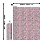 Mossy Oak Graphics matte camo roll available in 24 inch or 48 inch width vinyl wrap in Bottomland Pink camouflage pattern