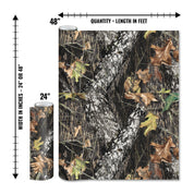 Mossy Oak Graphics matte camo roll available in 24 inch or 48 inch width vinyl wrap in Break-Up camouflage pattern