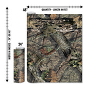 Mossy Oak Graphics matte camo roll available in 24 inch or 48 inch width vinyl wrap in Break-Up Country camouflage pattern