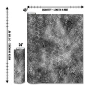 Mossy Oak Graphics matte camo roll available in 24 inch or 48 inch width vinyl wrap in Elements Coastal Cloudbank camouflage pattern
