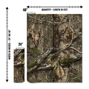 Mossy Oak Graphics matte camo roll available in 24 inch or 48 inch width vinyl wrap in Country DNA camouflage pattern