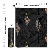 Mossy Oak Graphics matte camo roll available in 24 inch or 48 inch width vinyl wrap in Break-Up Eclipse camouflage pattern