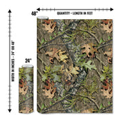 Mossy Oak Graphics matte camo roll available in 24 inch or 48 inch width vinyl wrap in Obsession camouflage pattern