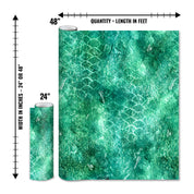 Mossy Oak Graphics matte camo roll available in 24 inch or 48 inch width vinyl wrap in Elements Coastal Tropic camouflage pattern