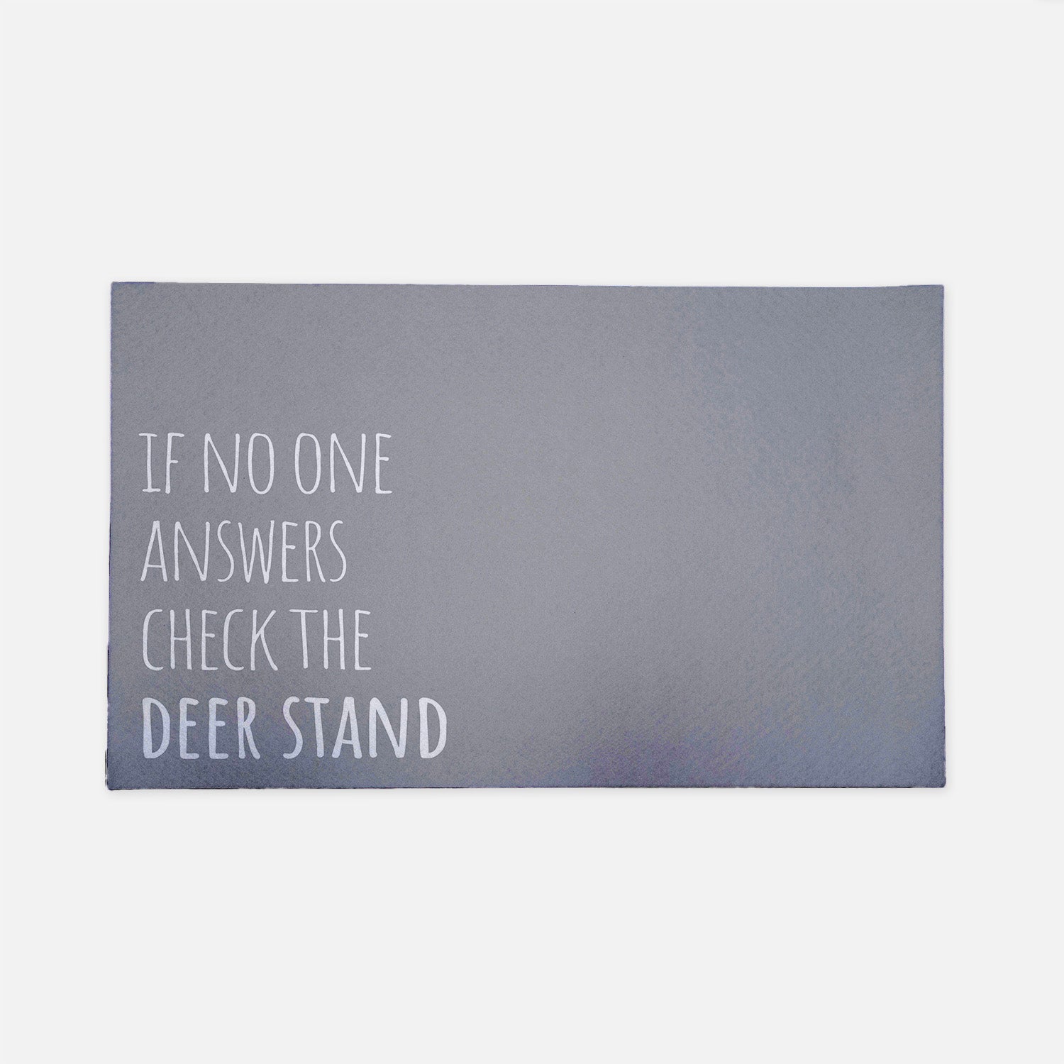 If no one answers gray doormat