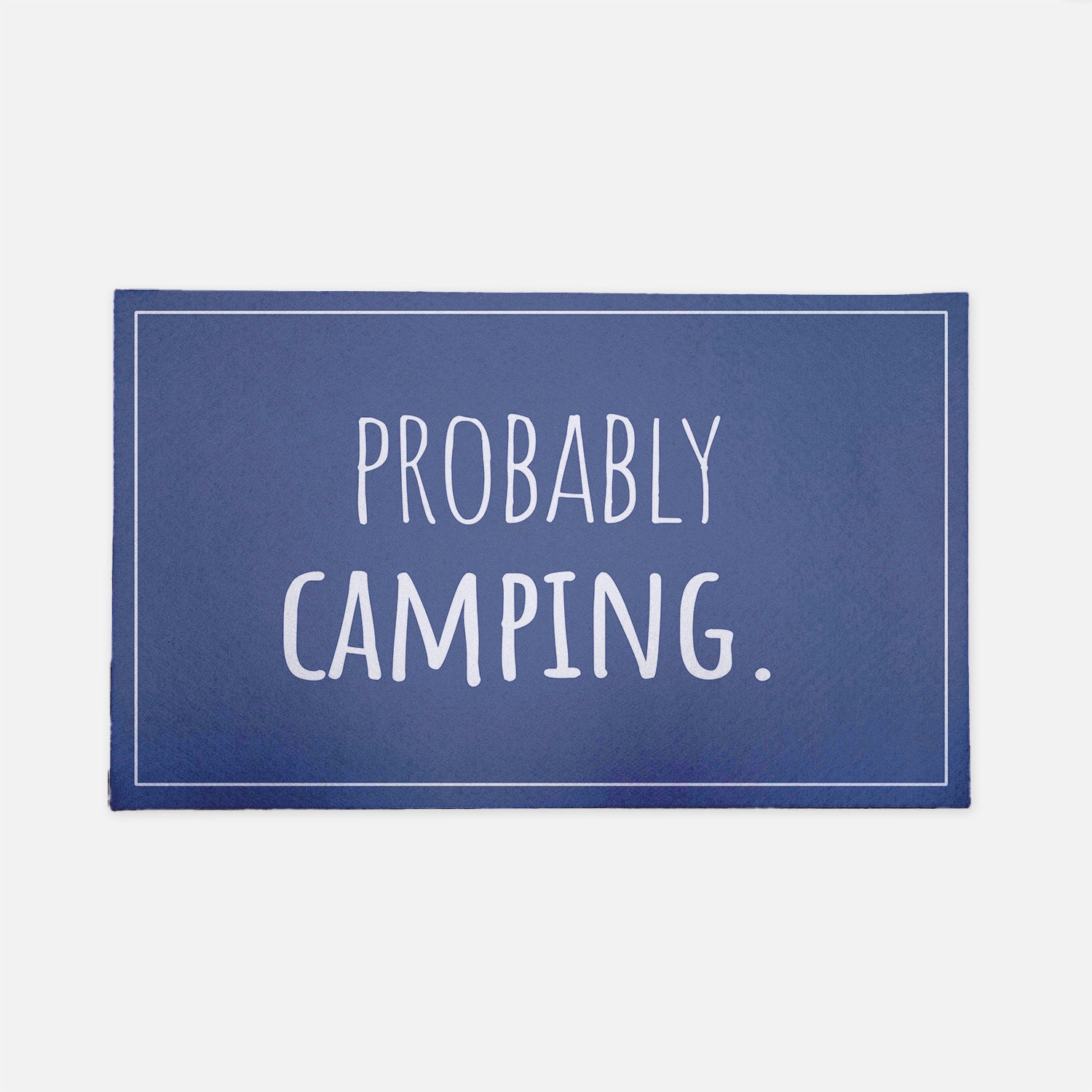 Probably camping blue doormat