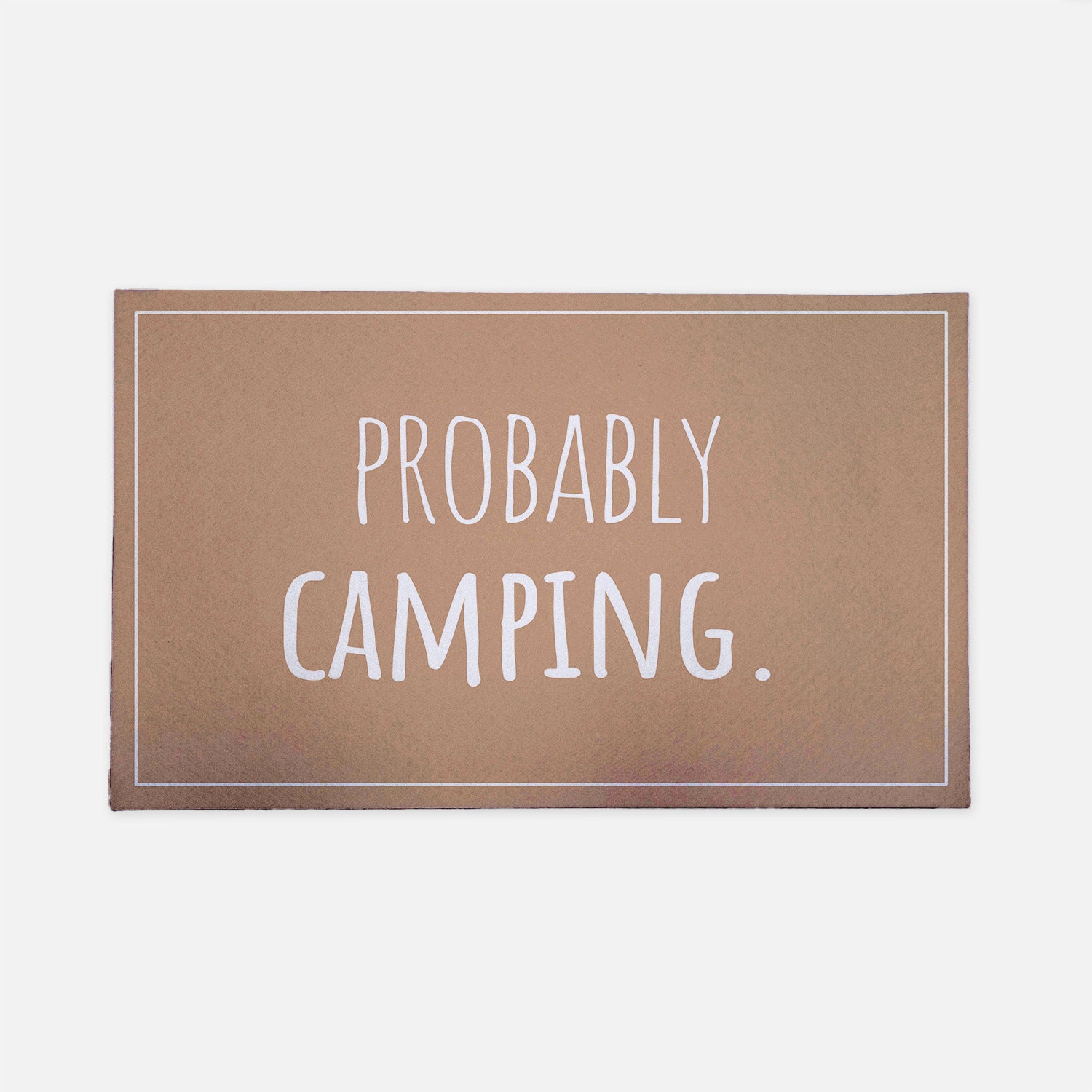 Probably camping brown doormat