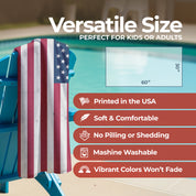 American Flag Beach Towel