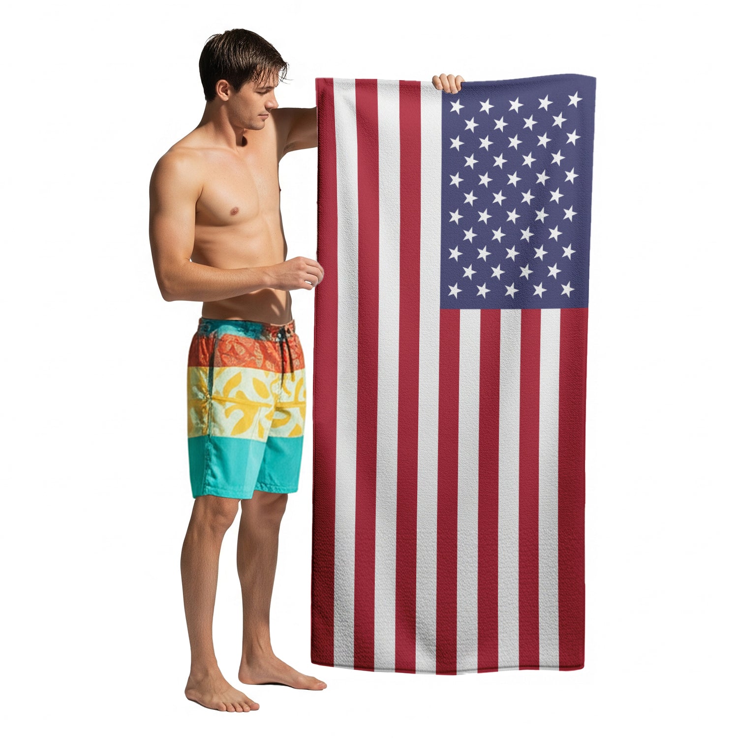 American Flag Beach Towel