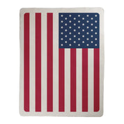 American flag blanket on sherpa material