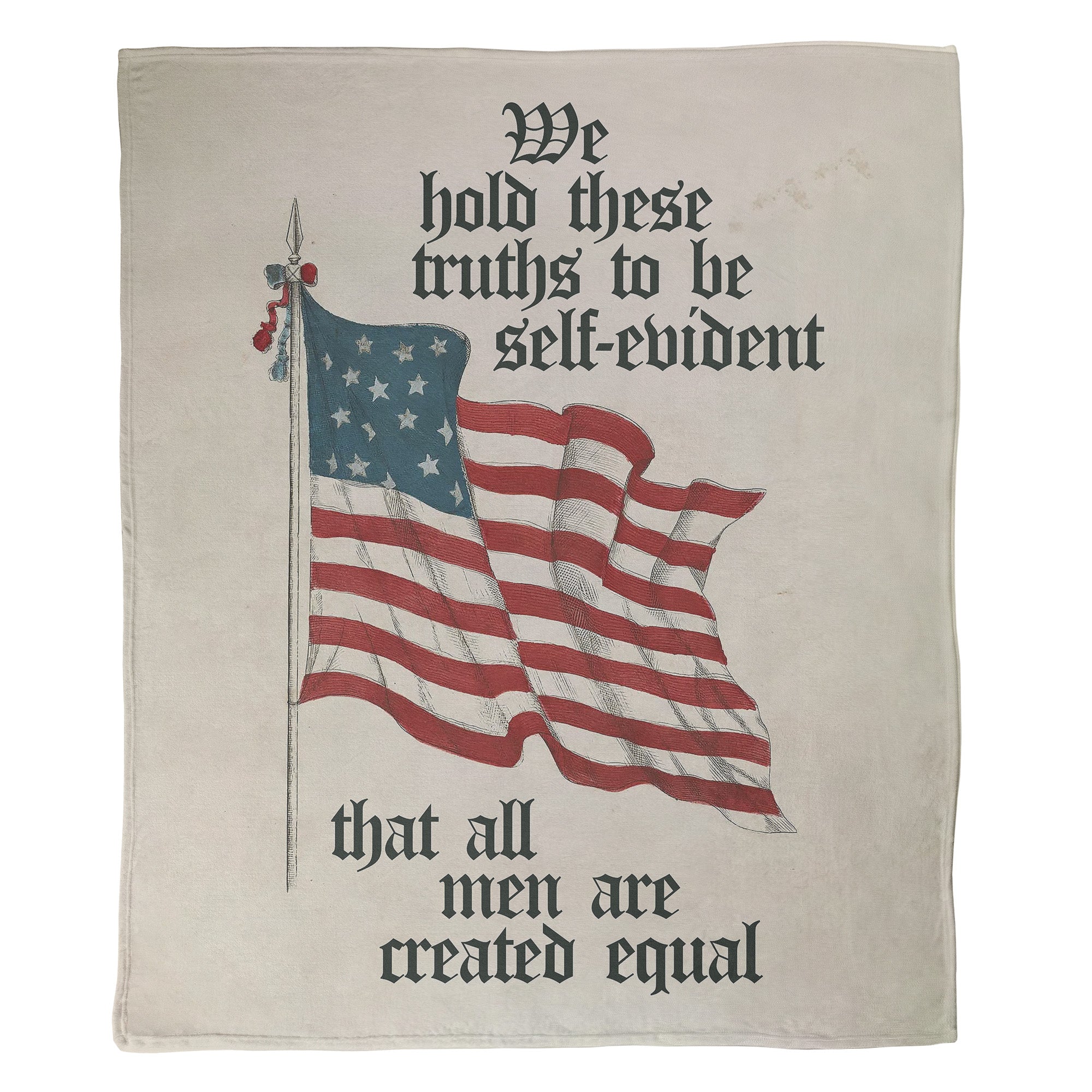 Mossy Oak Graphics 250th American Anniversary, All Men are Created Equal on Minky