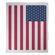 American flag blanket on minky material