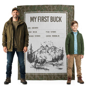 My First Buck Custom Text Blanket