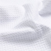 Close up detail of the waffle textured golf towel
