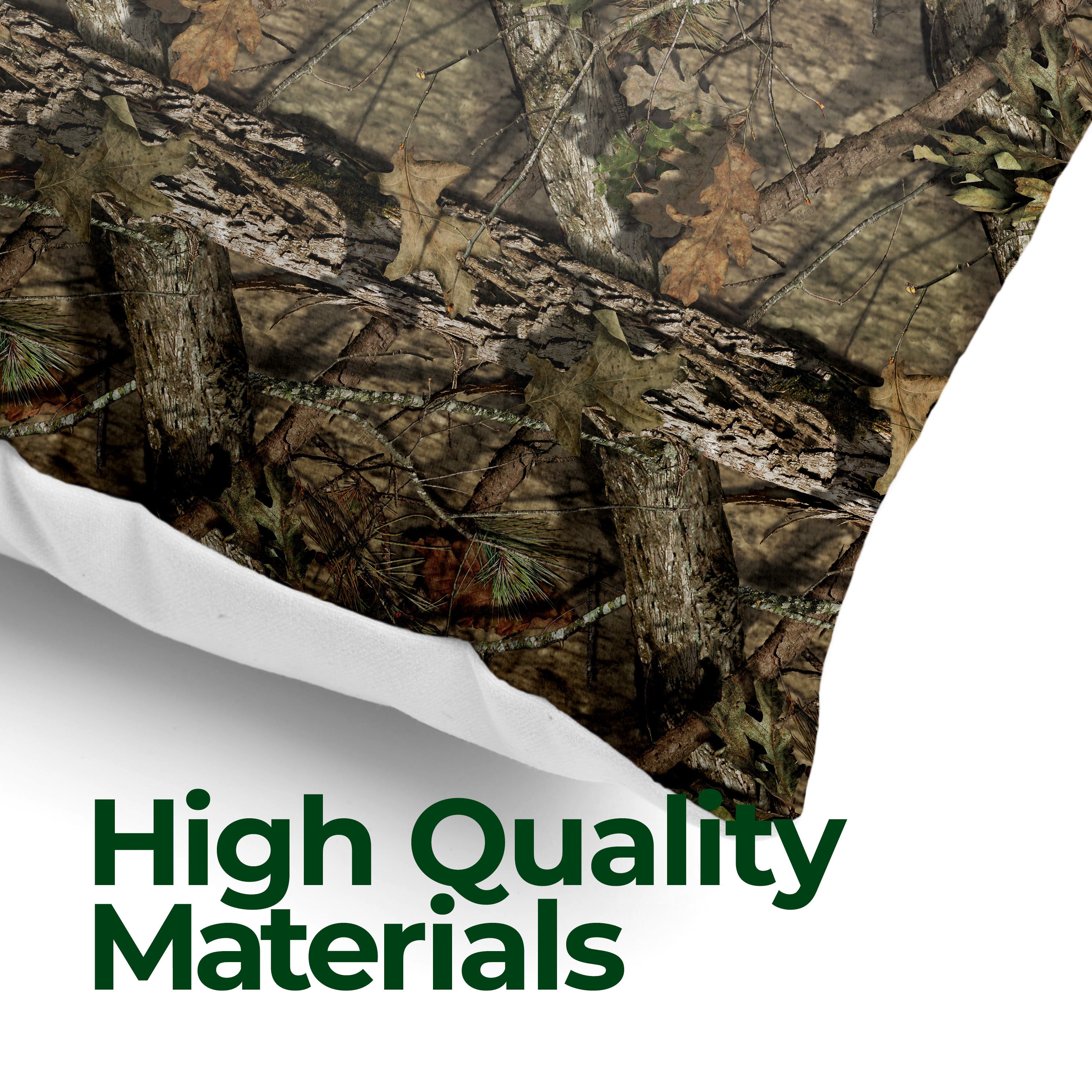 Camo pattern pillow texture close up. High quality materials