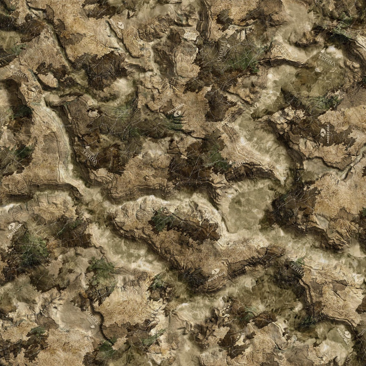 Mossy Oak Graphics Elements Terra Bayou camouflage vinyl wrap pattern.