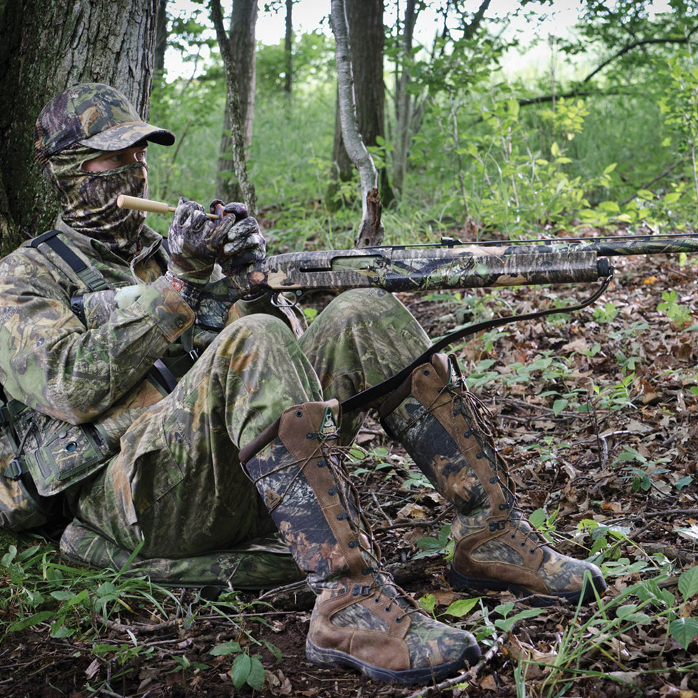 Mossy Oak Graphics shotgun vinyl wrap in Obsession pattern being used in the field.