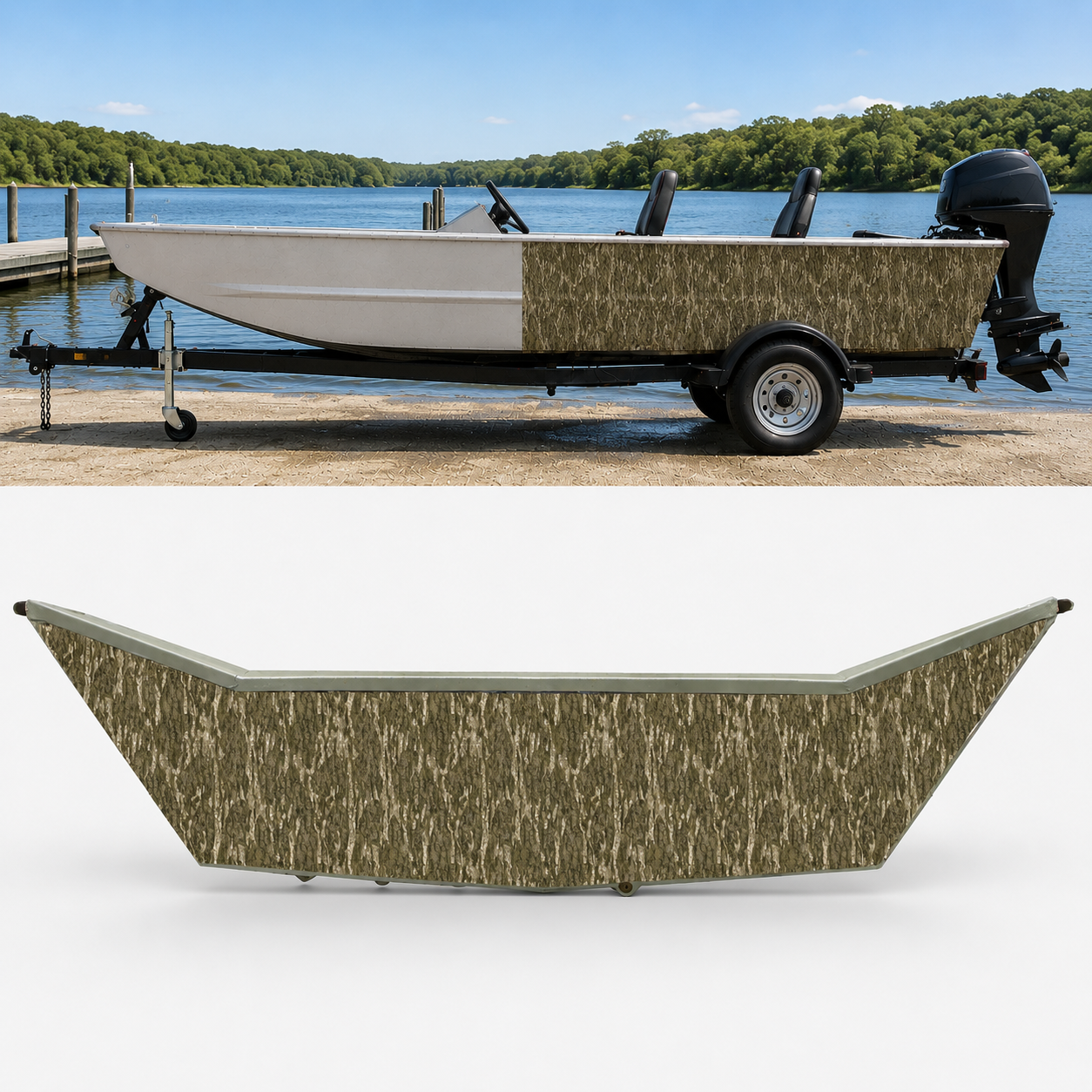 Mossy Oak® Camo Boat Transom Wrap - 24"x80"