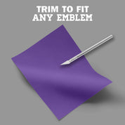Trim vinyl to fit any automotive emblem or non-porous surface
