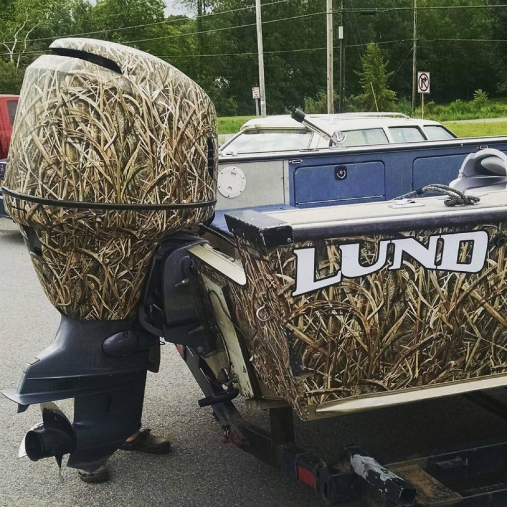 Mossy Oak Camo Boat Sides Wrap Mossy Oak Graphics
